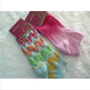 2 Pair Charter Club Low Cut Ankle Socks Ped 9-11